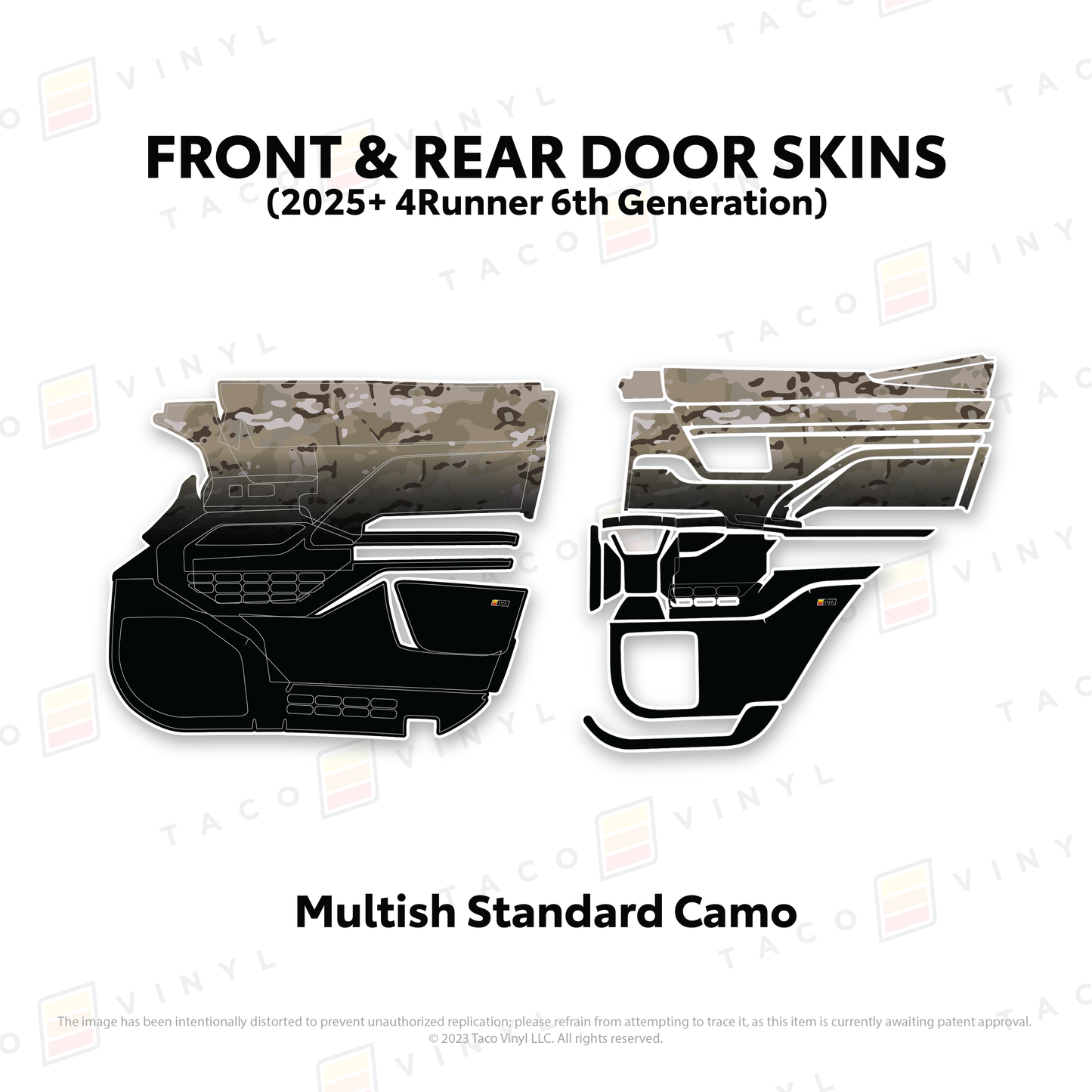 Taco Vinyl 4Runner Door Skins | '25+ 4Runner