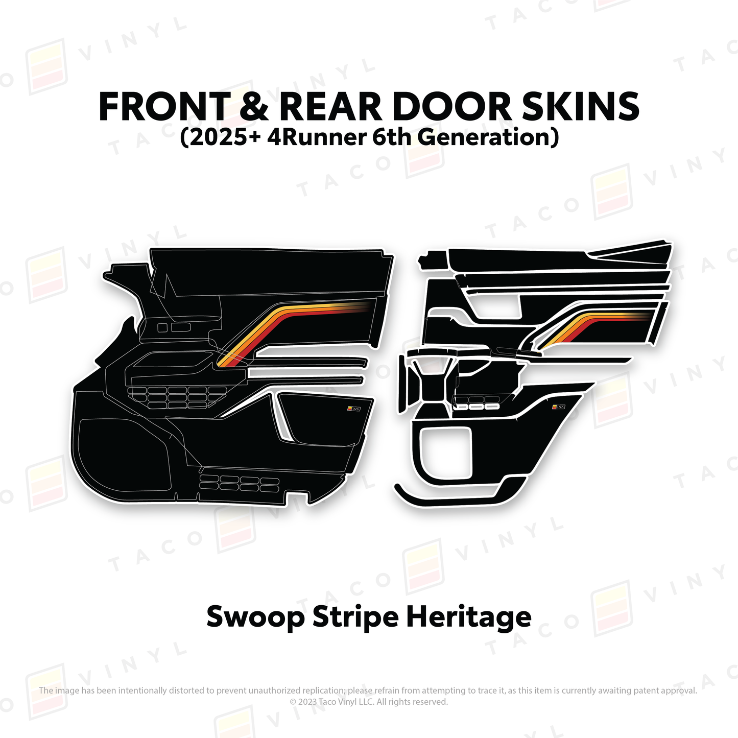 Taco Vinyl 4Runner Door Skins | '25+ 4Runner
