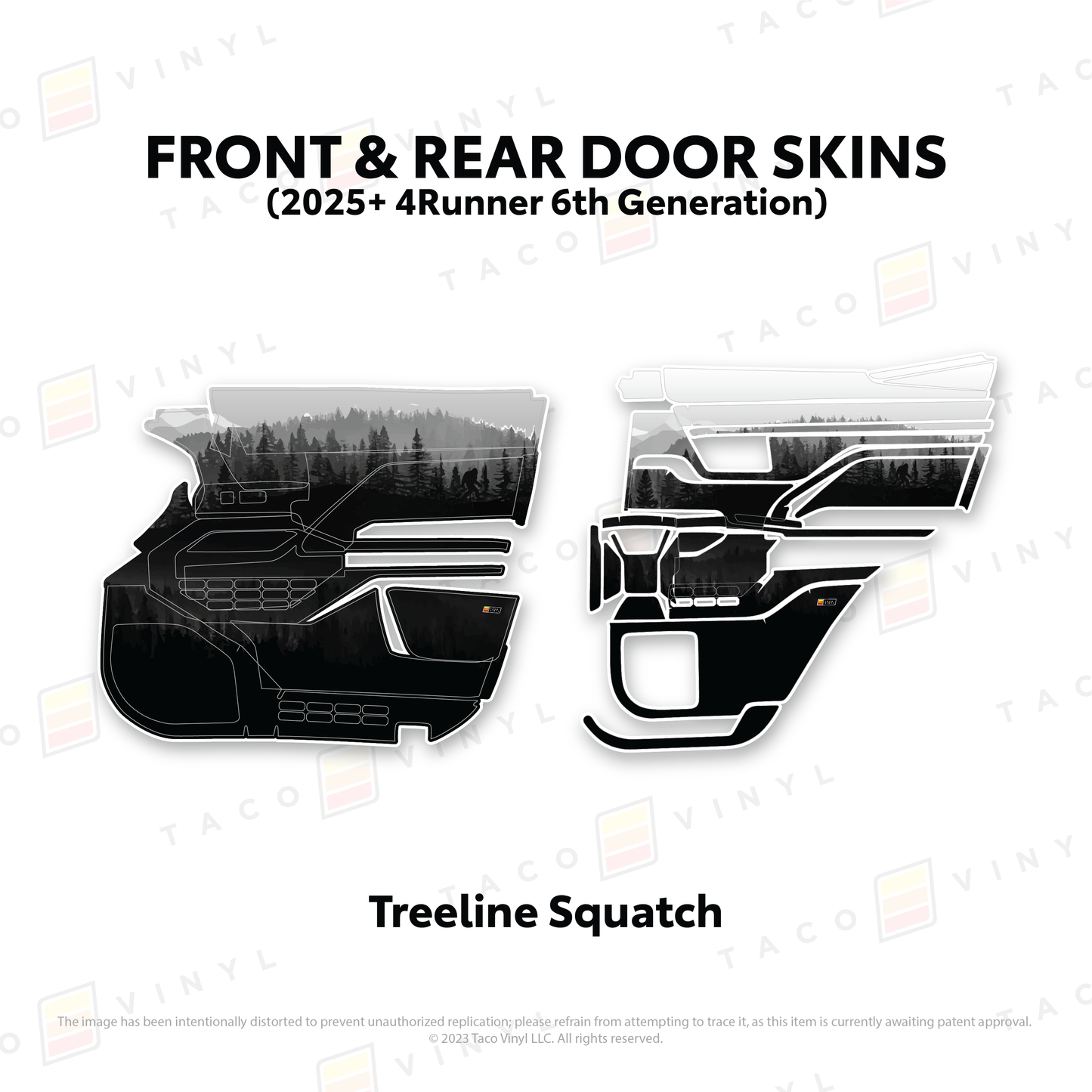 Taco Vinyl 4Runner Door Skins | '25+ 4Runner