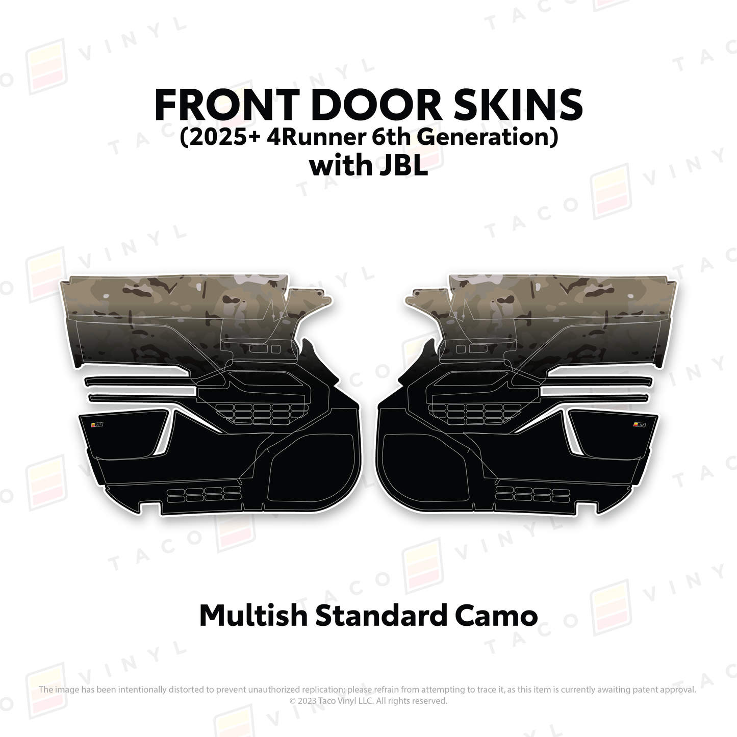 Taco Vinyl 4Runner Door Skins | '25+ 4Runner