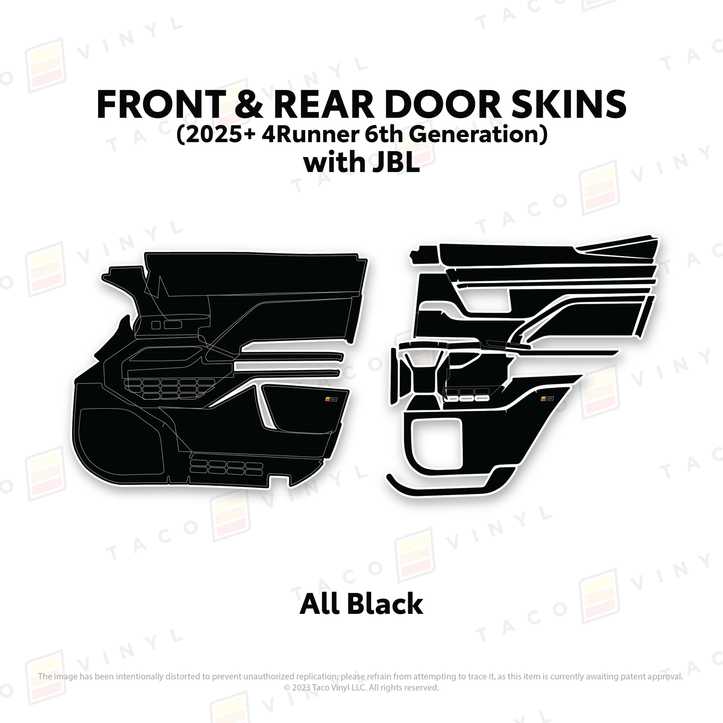 Taco Vinyl 4Runner Door Skins | '25+ 4Runner