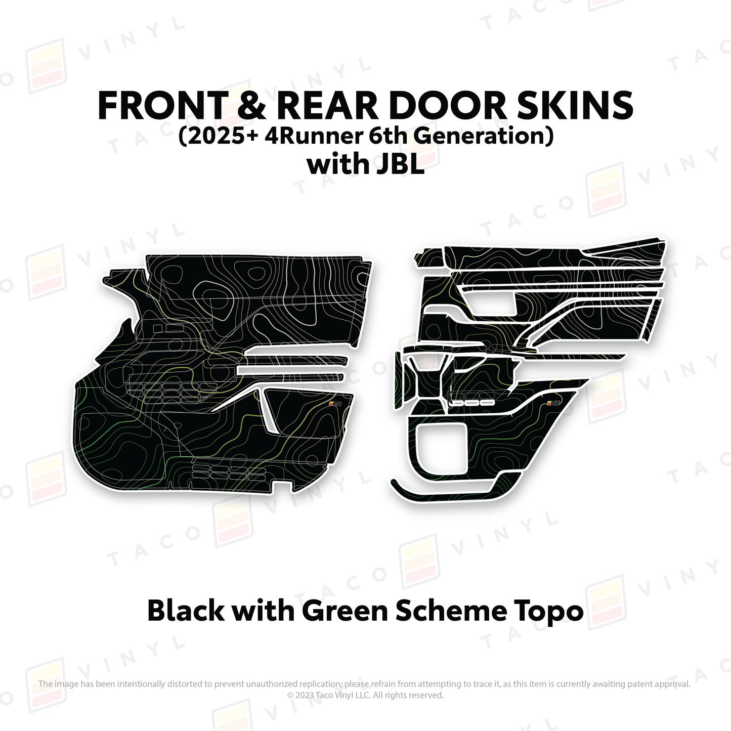 Taco Vinyl 4Runner Door Skins | '25+ 4Runner