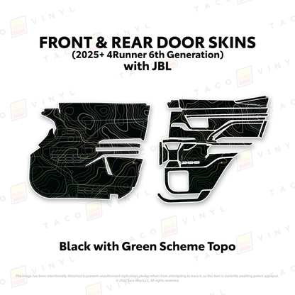Taco Vinyl 4Runner Door Skins | '25+ 4Runner
