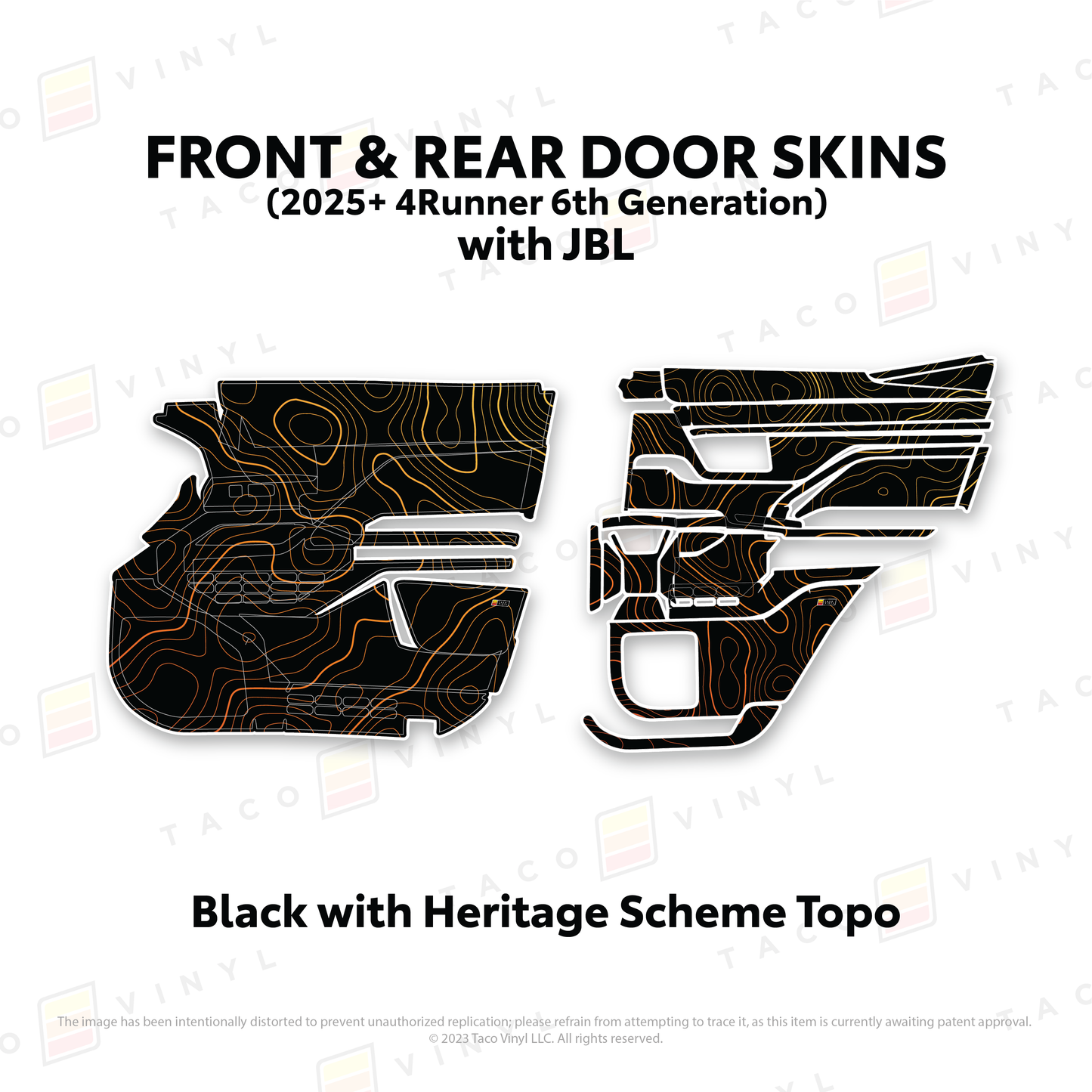 Taco Vinyl 4Runner Door Skins | '25+ 4Runner