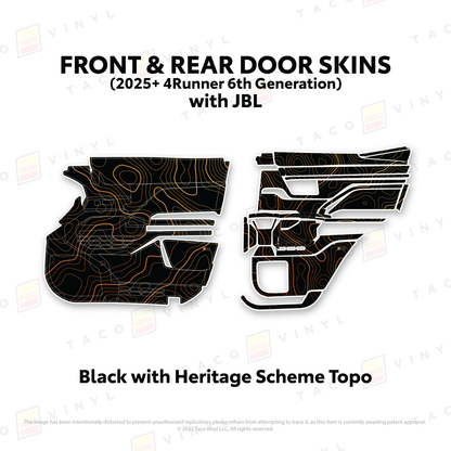 Taco Vinyl 4Runner Door Skins | '25+ 4Runner
