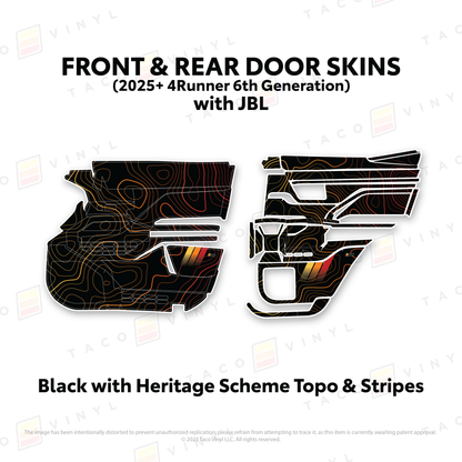 Taco Vinyl 4Runner Door Skins | '25+ 4Runner