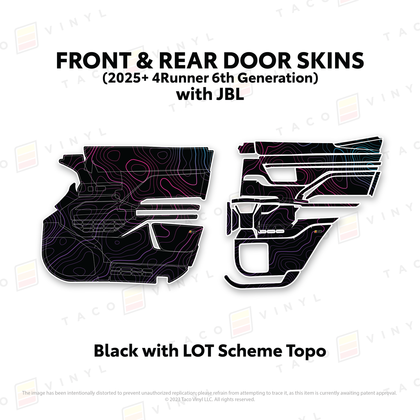 Taco Vinyl 4Runner Door Skins | '25+ 4Runner