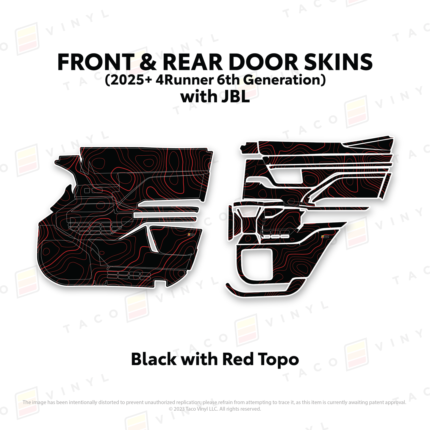 Taco Vinyl 4Runner Door Skins | '25+ 4Runner