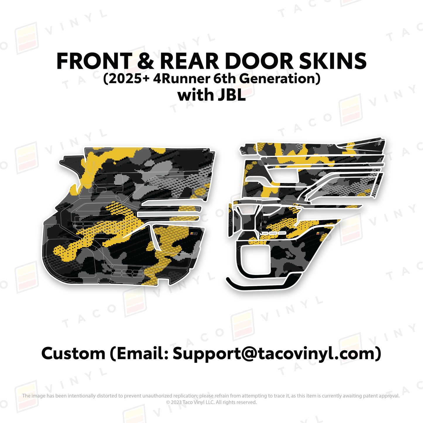 Taco Vinyl 4Runner Door Skins | '25+ 4Runner