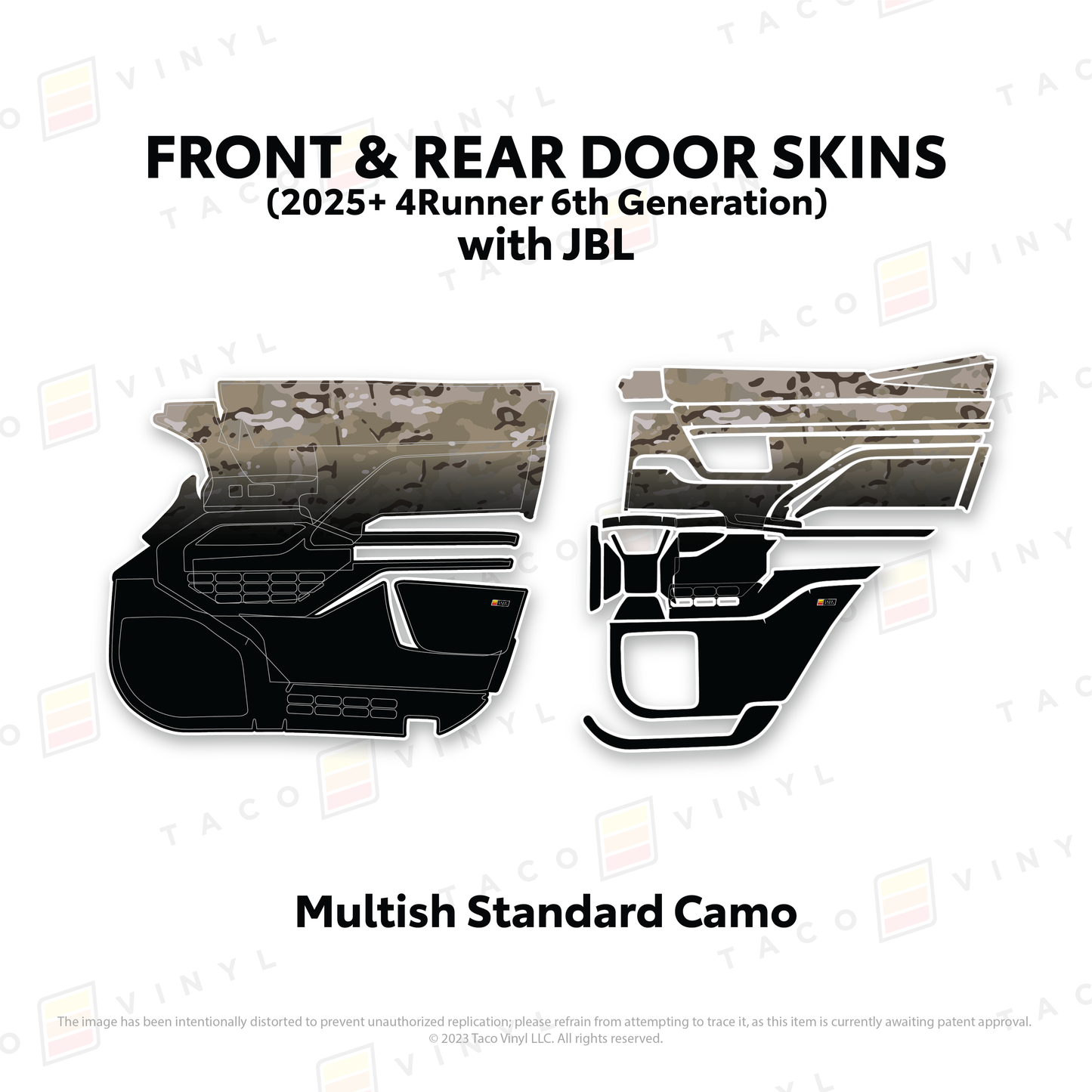 Taco Vinyl 4Runner Door Skins | '25+ 4Runner