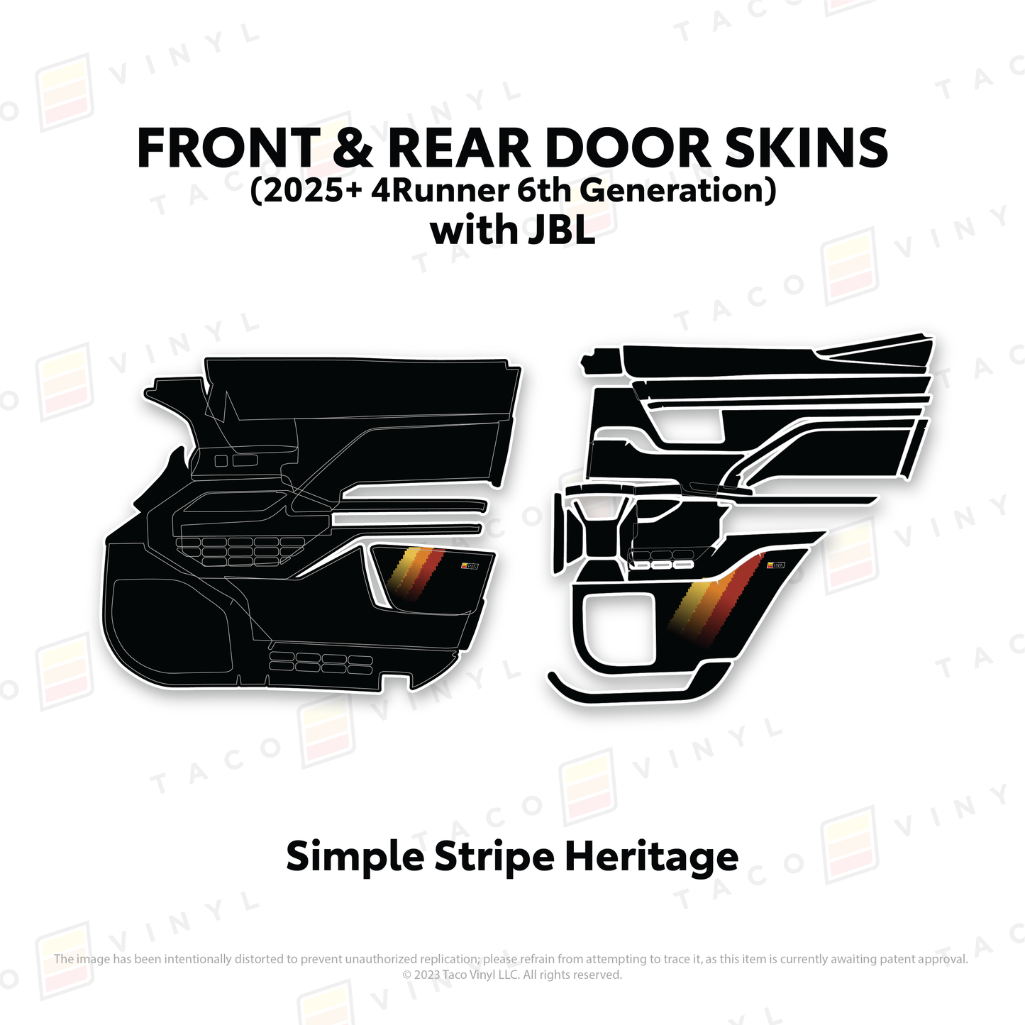 Taco Vinyl 4Runner Door Skins | '25+ 4Runner