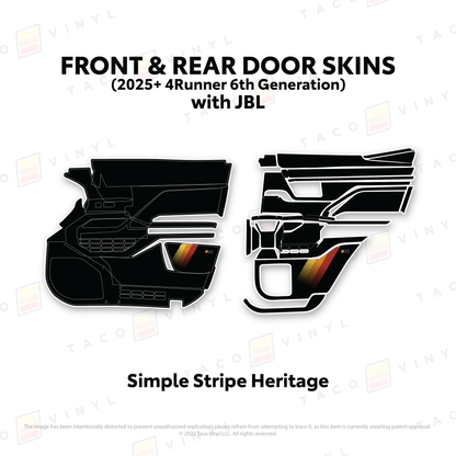 Taco Vinyl 4Runner Door Skins | '25+ 4Runner