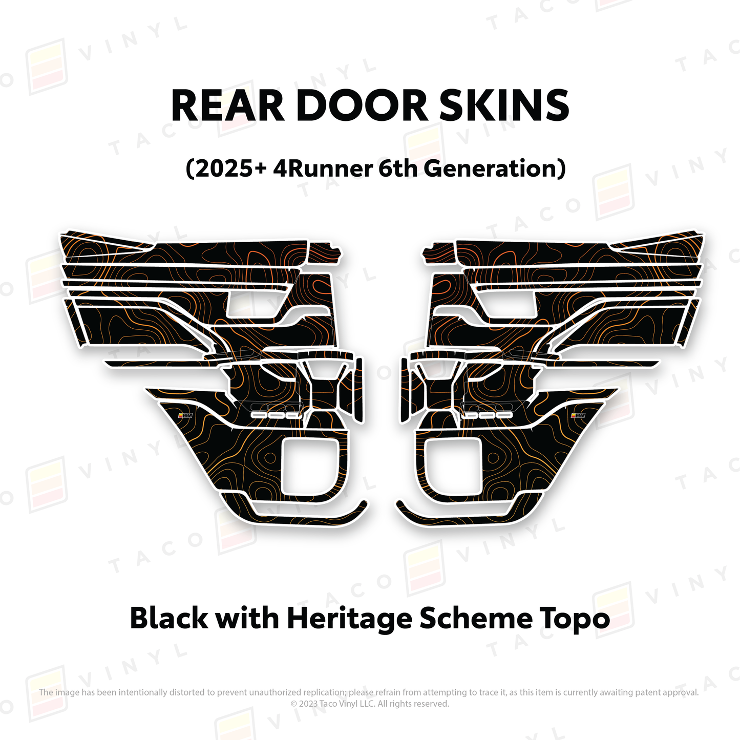 Taco Vinyl 4Runner Door Skins | '25+ 4Runner