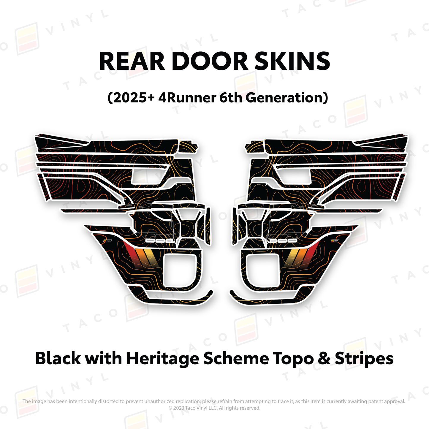 Taco Vinyl 4Runner Door Skins | '25+ 4Runner
