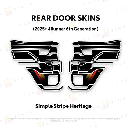Taco Vinyl 4Runner Door Skins | '25+ 4Runner