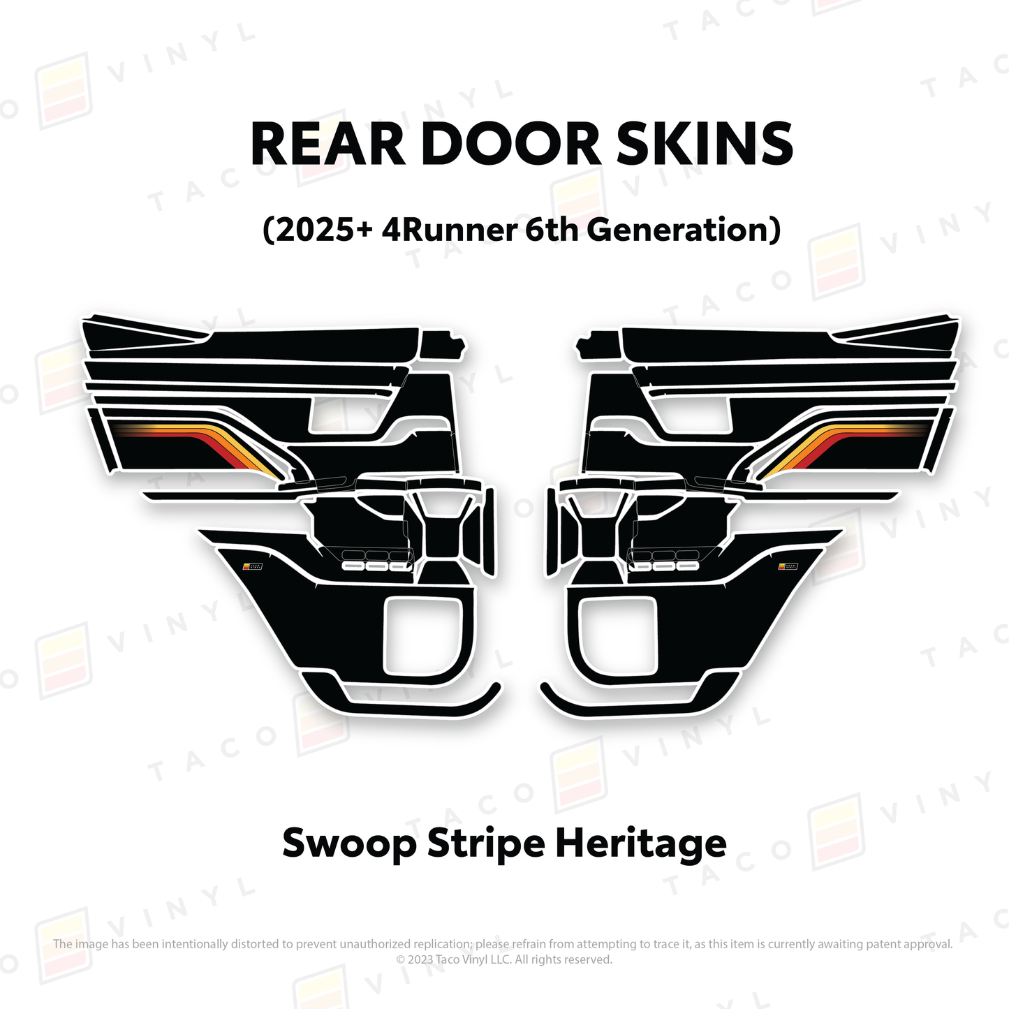Taco Vinyl 4Runner Door Skins | '25+ 4Runner