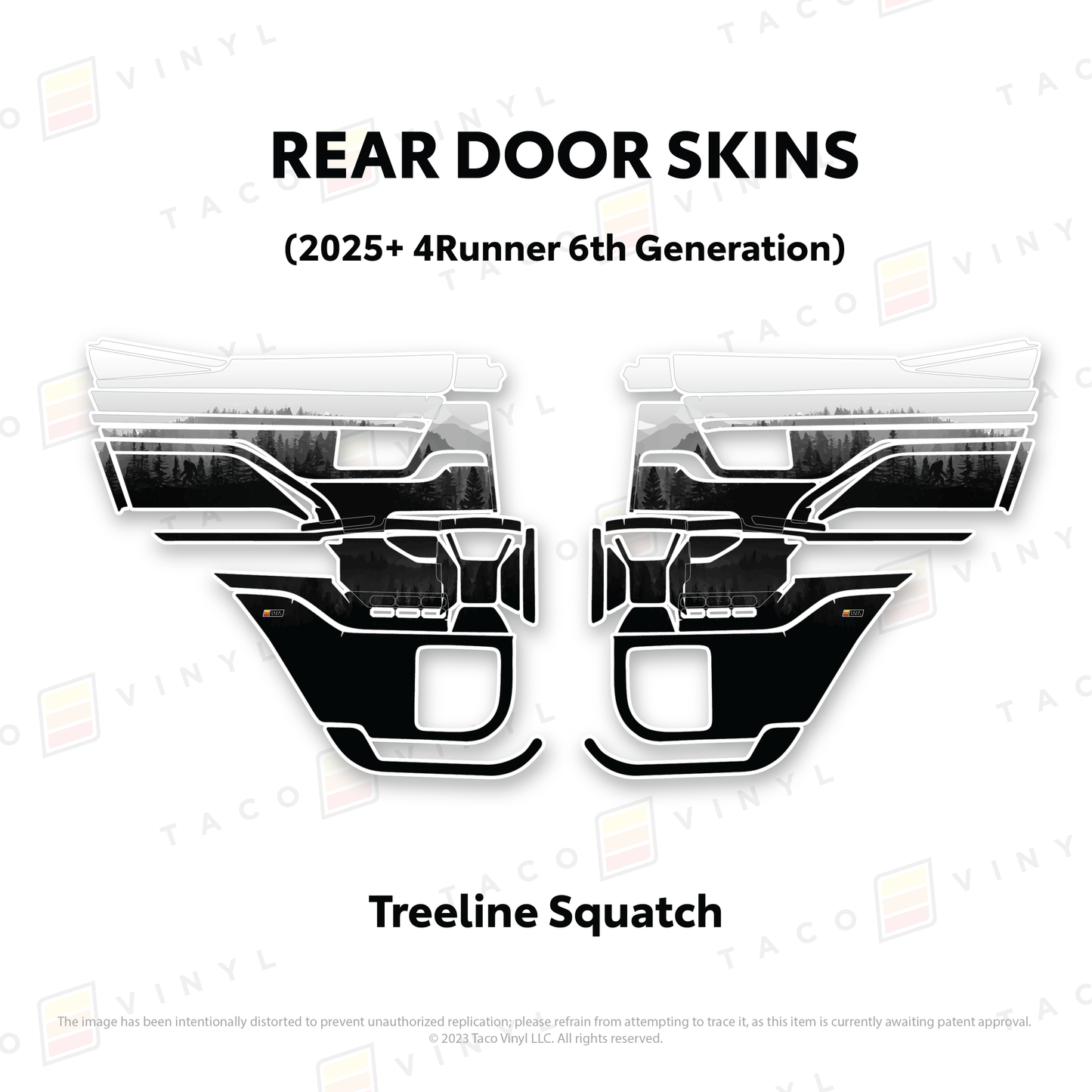 Taco Vinyl 4Runner Door Skins | '25+ 4Runner
