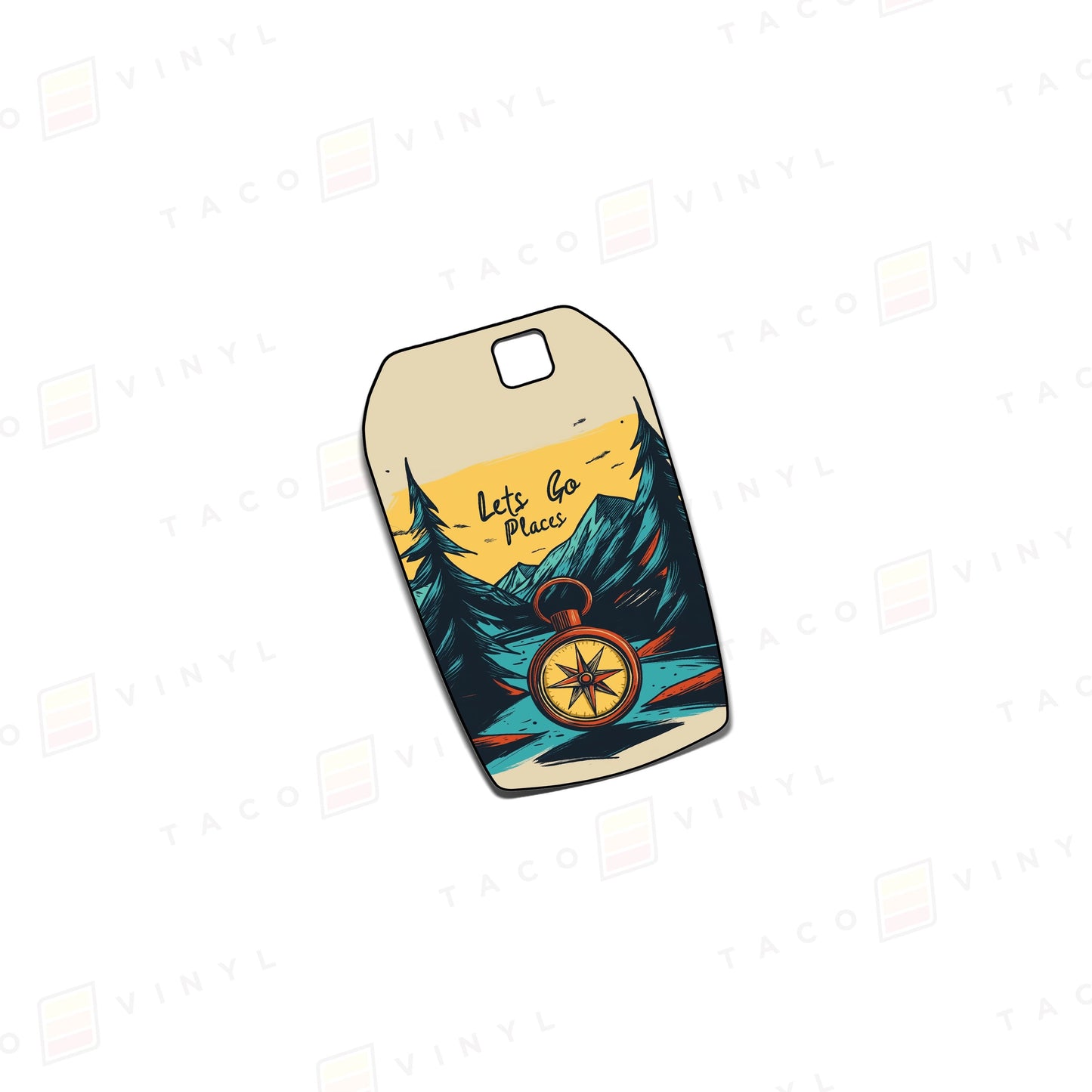 Taco Vinyl Toyota Key Fob Decals (HYQ14FBX)