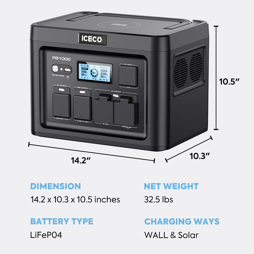 PB1000 Portable Power Station | ICECO