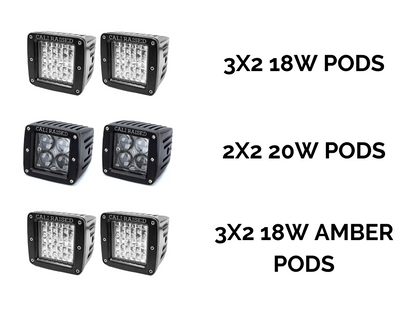 Cali Raised LED Fog Light Pod Replacements Brackets Kit | '14 - '24 4Runner
