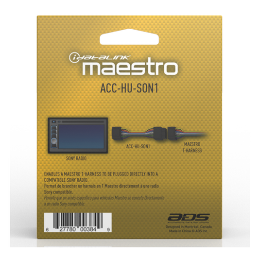 Maestro Head Unit Adapter Harness for Sony Radios