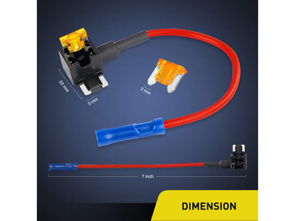 Cali Raised 12V Add A Fuse Kit W/5Amp Lo Profile Mini Blade Fuse