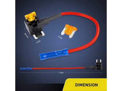 Cali Raised 12V Add A Fuse Kit W/5Amp Lo Profile Mini Blade Fuse