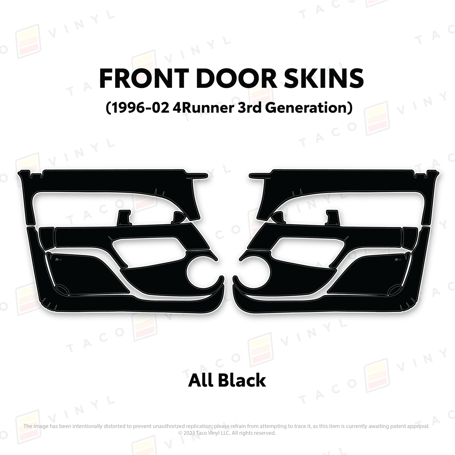 Taco Vinyl 4Runner Door Skins | '96 - '02 4Runner