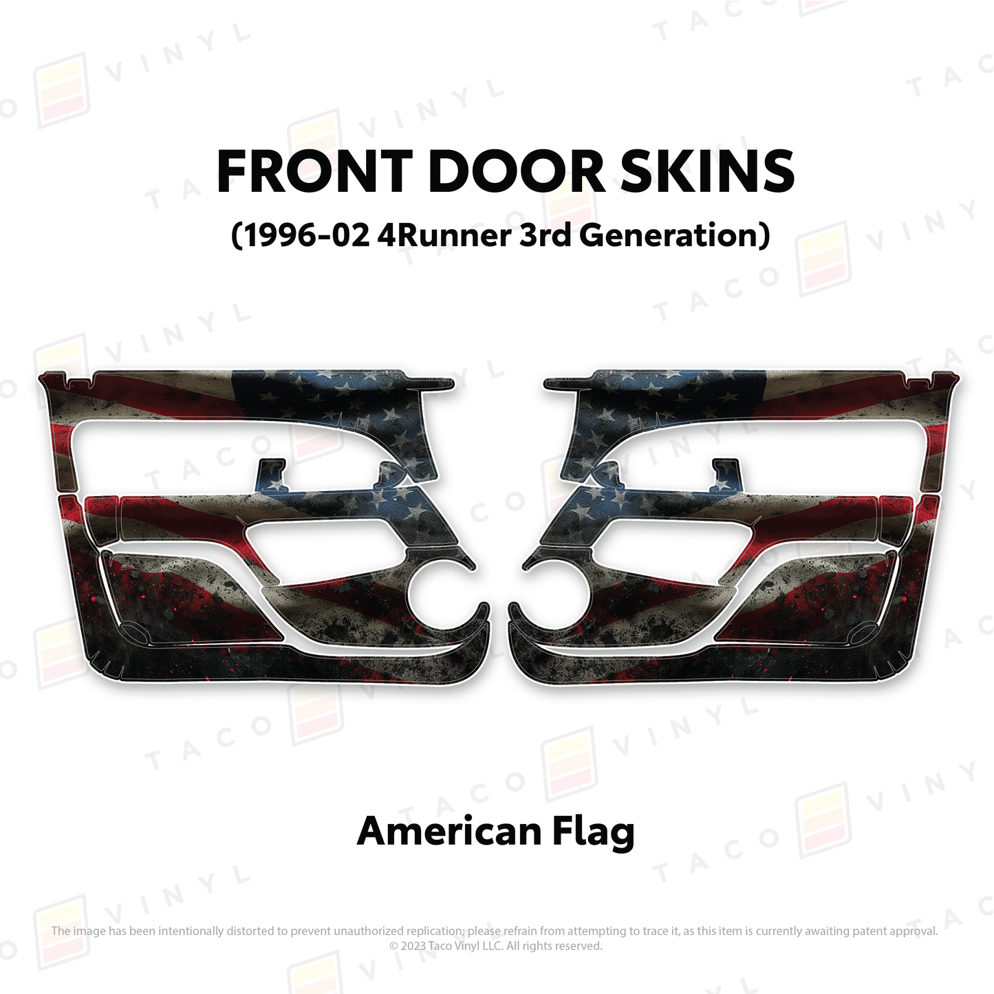 Taco Vinyl 4Runner Door Skins | '96 - '02 4Runner