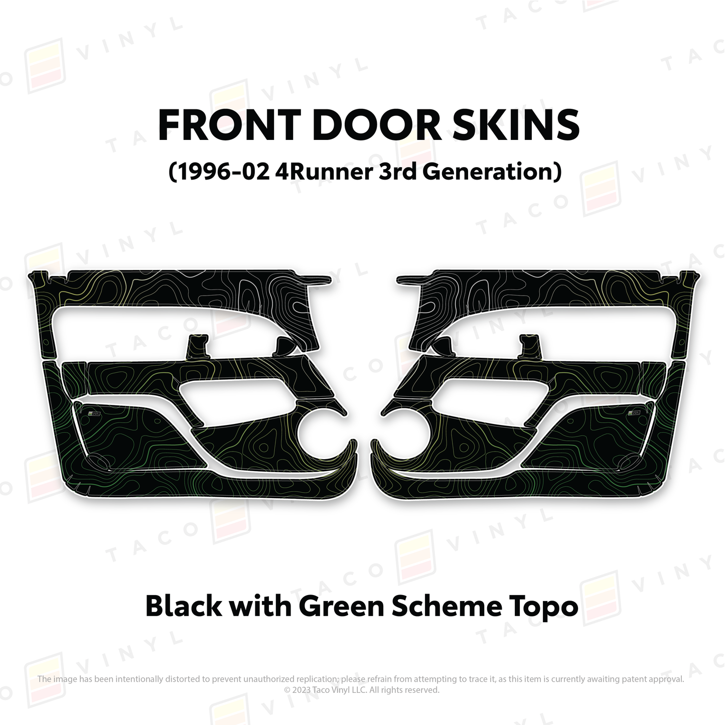 Taco Vinyl 4Runner Door Skins | '96 - '02 4Runner