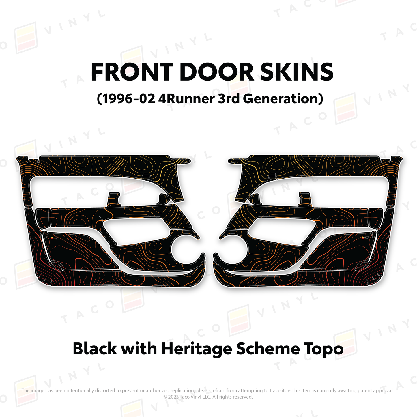 Taco Vinyl 4Runner Door Skins | '96 - '02 4Runner