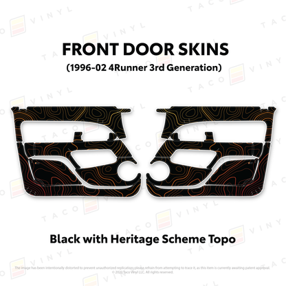 Taco Vinyl 4Runner Door Skins | '96 - '02 4Runner