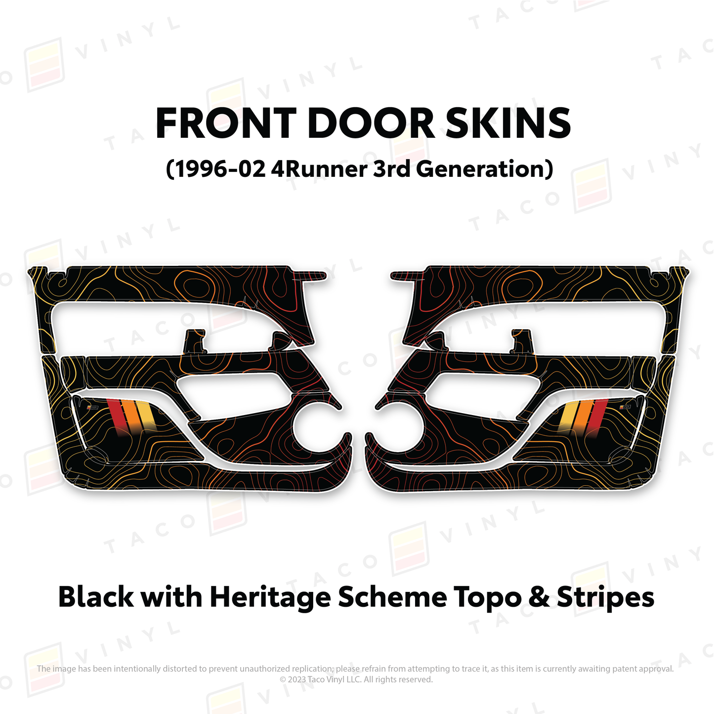 Taco Vinyl 4Runner Door Skins | '96 - '02 4Runner
