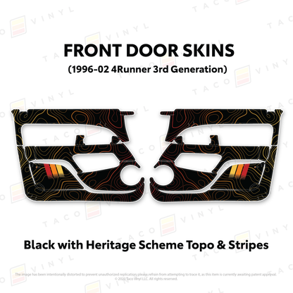 Taco Vinyl 4Runner Door Skins | '96 - '02 4Runner
