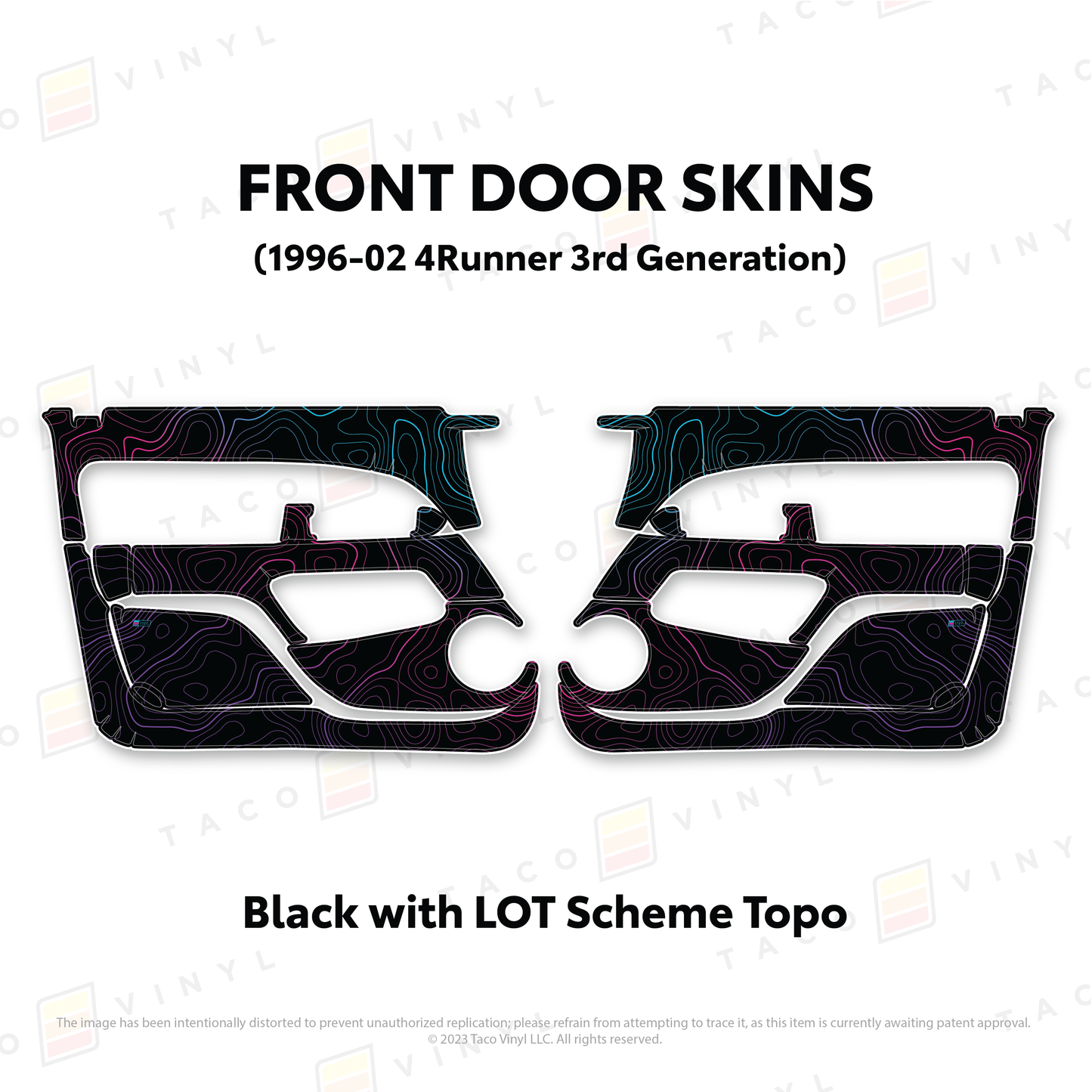 Taco Vinyl 4Runner Door Skins | '96 - '02 4Runner