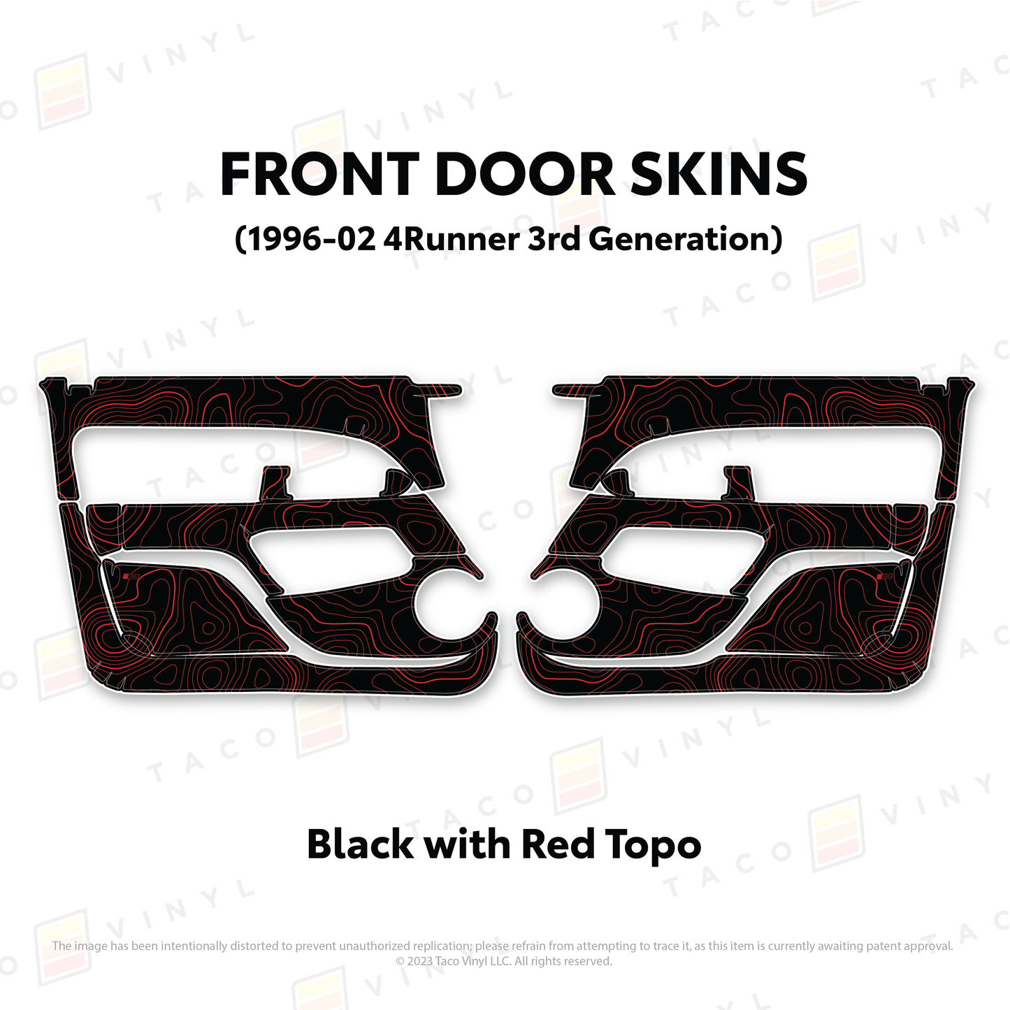 Taco Vinyl 4Runner Door Skins | '96 - '02 4Runner