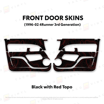 Taco Vinyl 4Runner Door Skins | '96 - '02 4Runner
