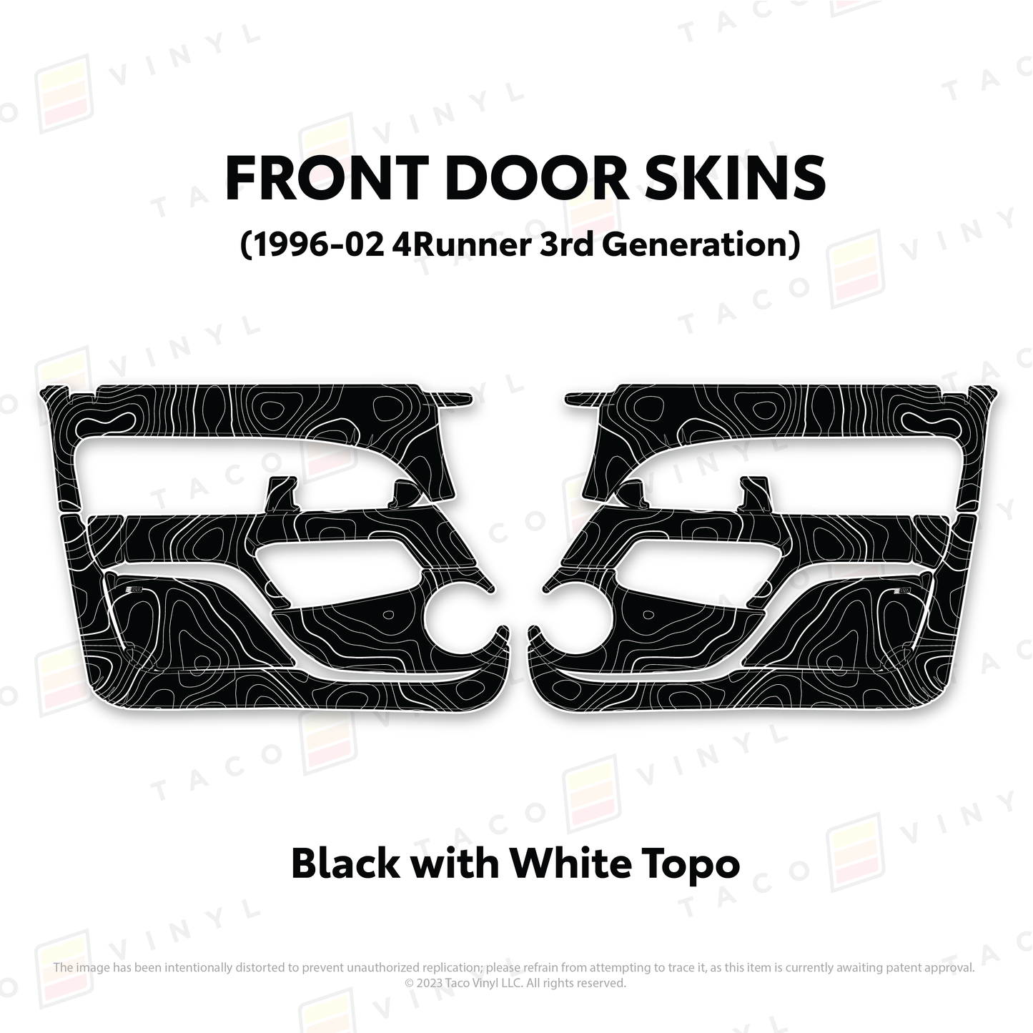 Taco Vinyl 4Runner Door Skins | '96 - '02 4Runner