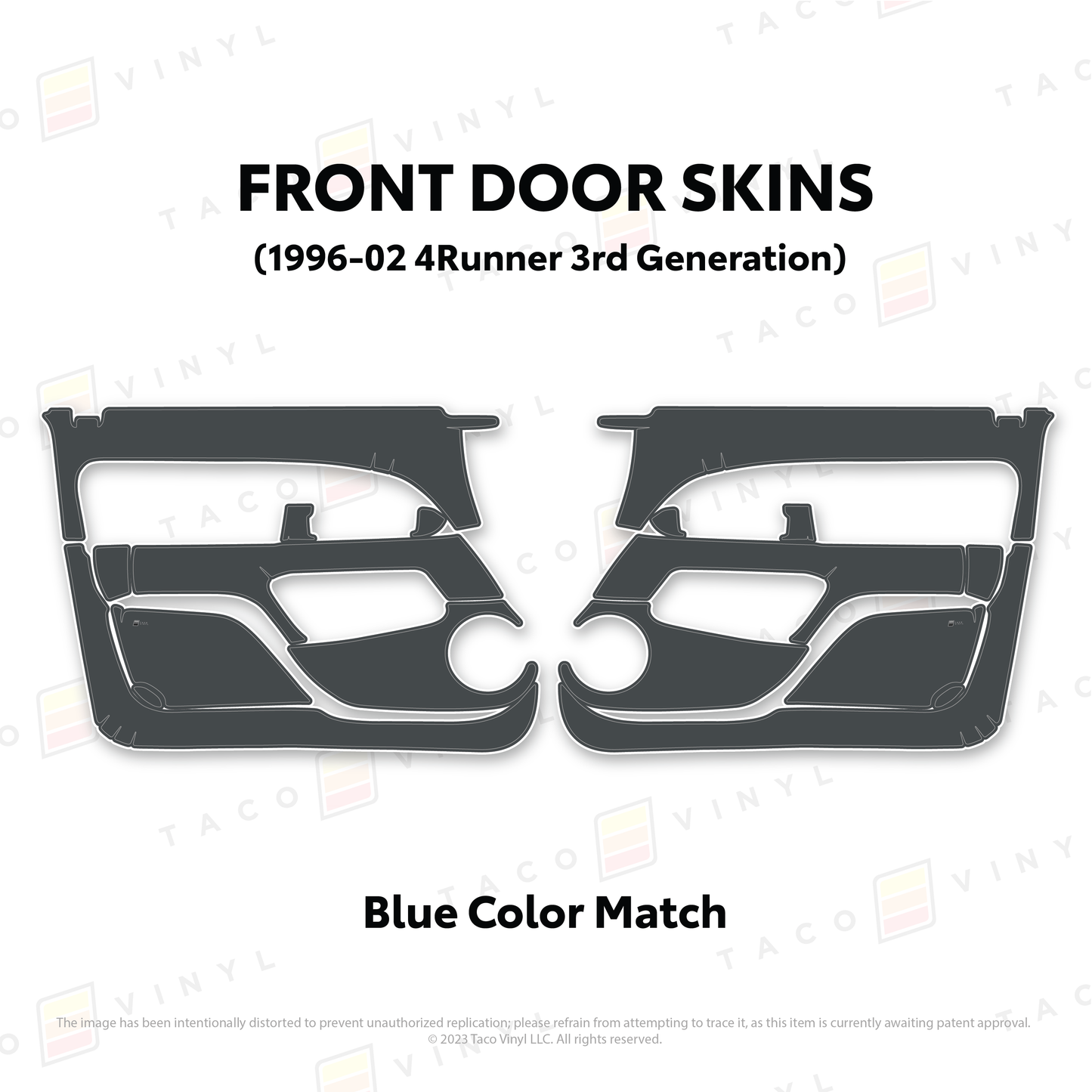 Taco Vinyl 4Runner Door Skins | '96 - '02 4Runner