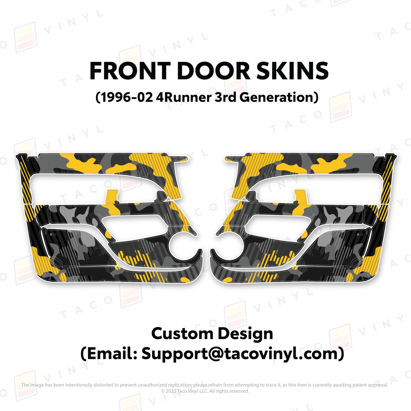 Taco Vinyl 4Runner Door Skins | '96 - '02 4Runner