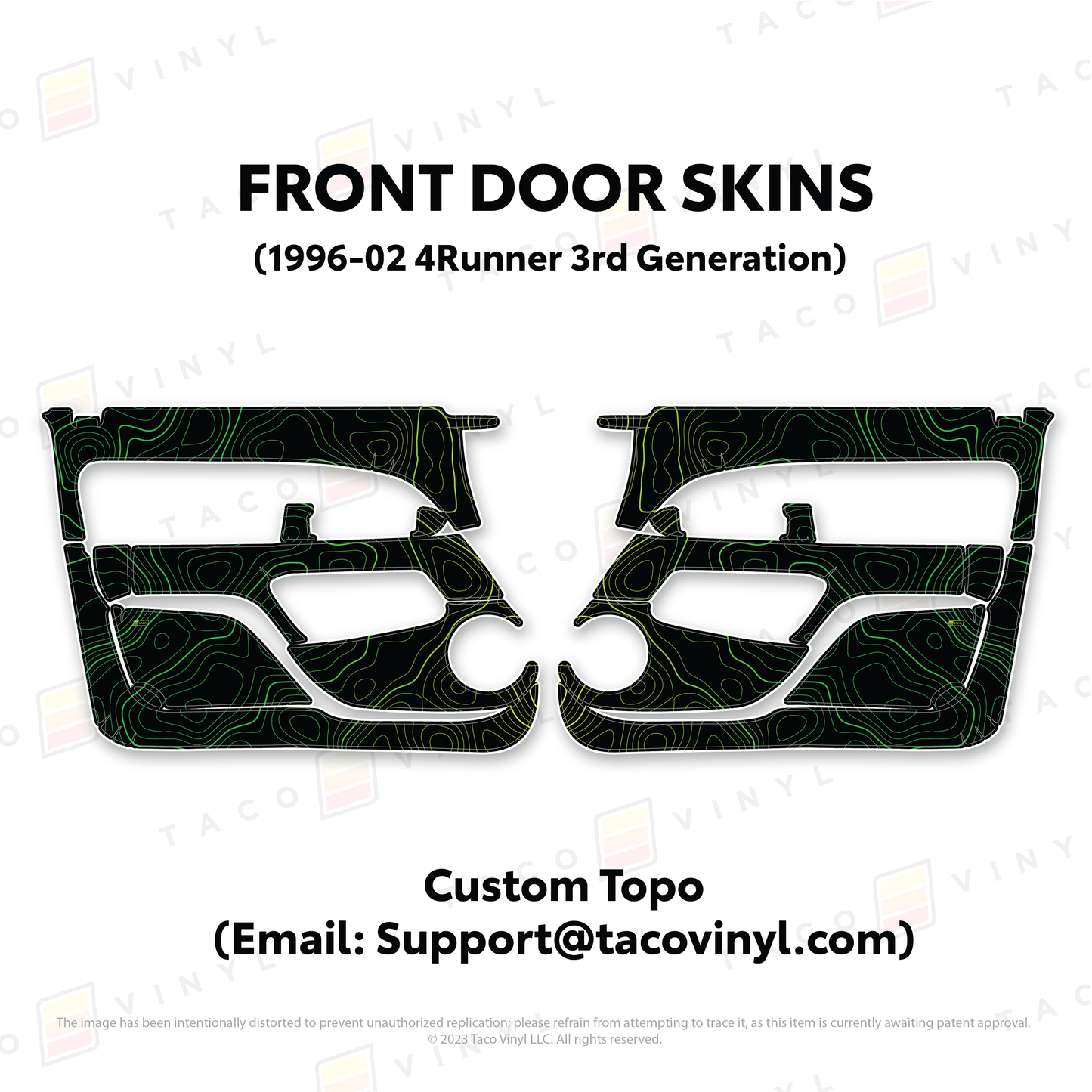 Taco Vinyl 4Runner Door Skins | '96 - '02 4Runner
