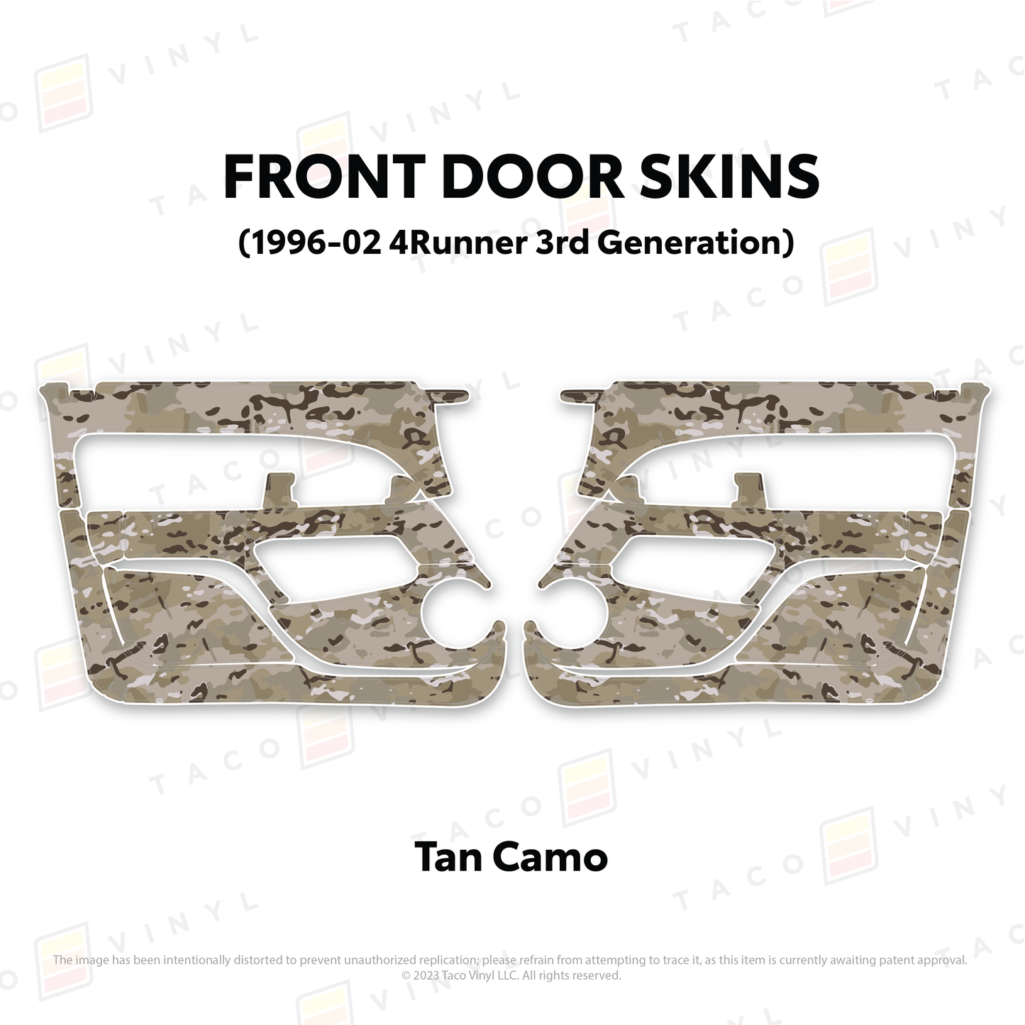 Taco Vinyl 4Runner Door Skins | '96 - '02 4Runner