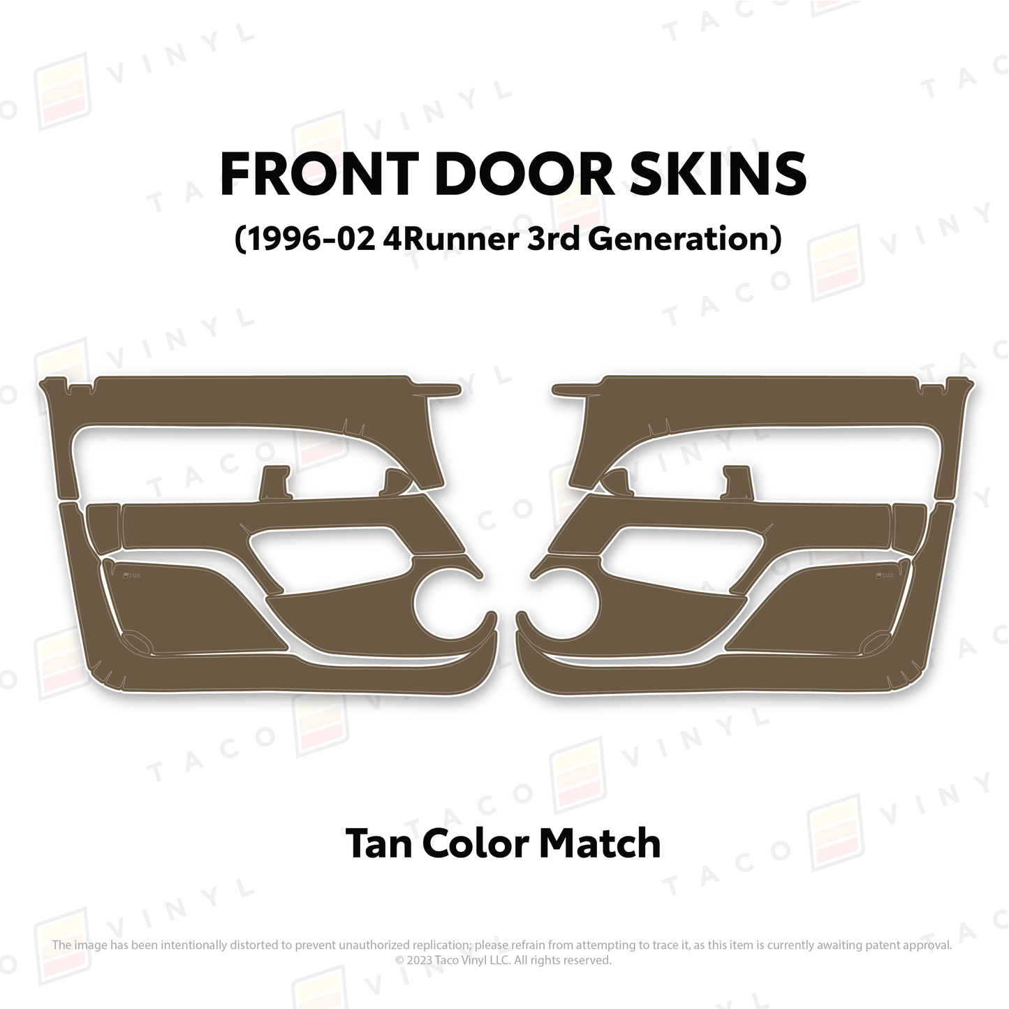 Taco Vinyl 4Runner Door Skins | '96 - '02 4Runner