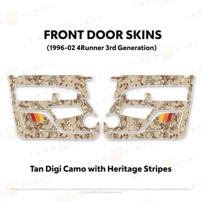 Taco Vinyl 4Runner Door Skins | '96 - '02 4Runner