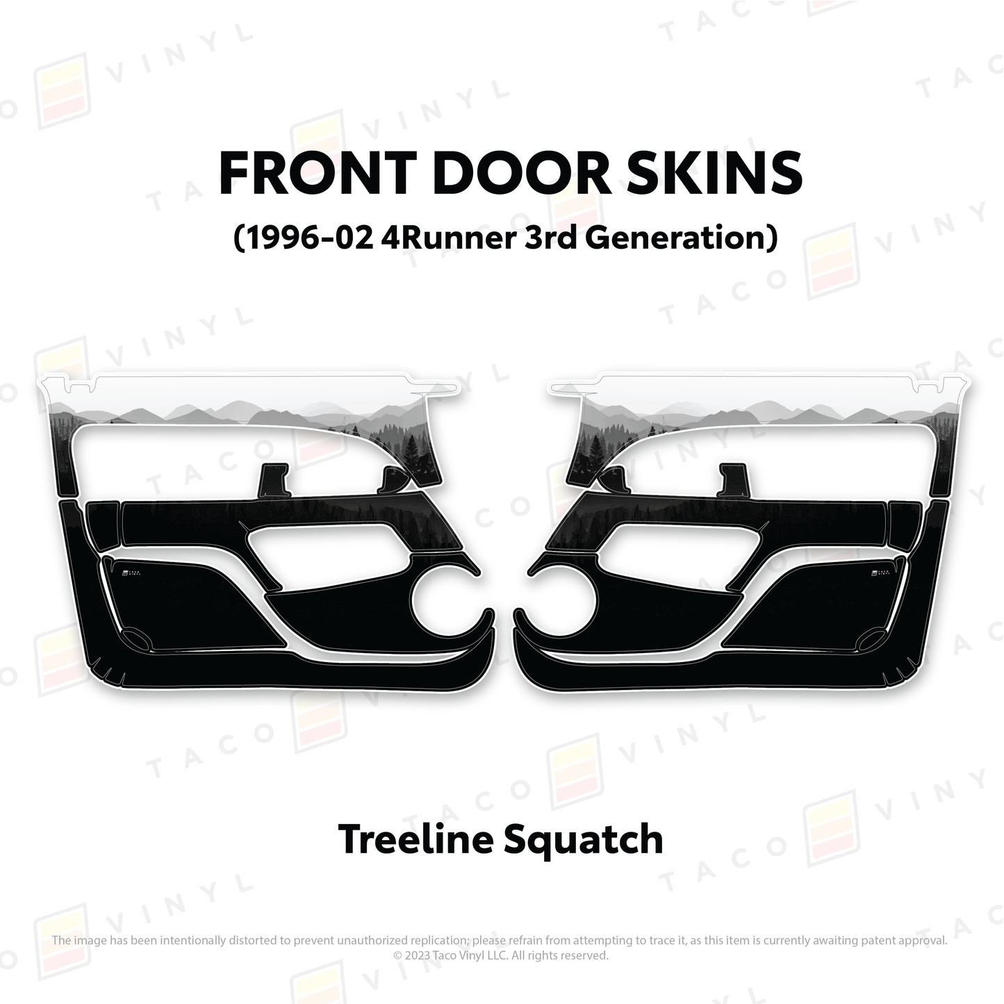 Taco Vinyl 4Runner Door Skins | '96 - '02 4Runner