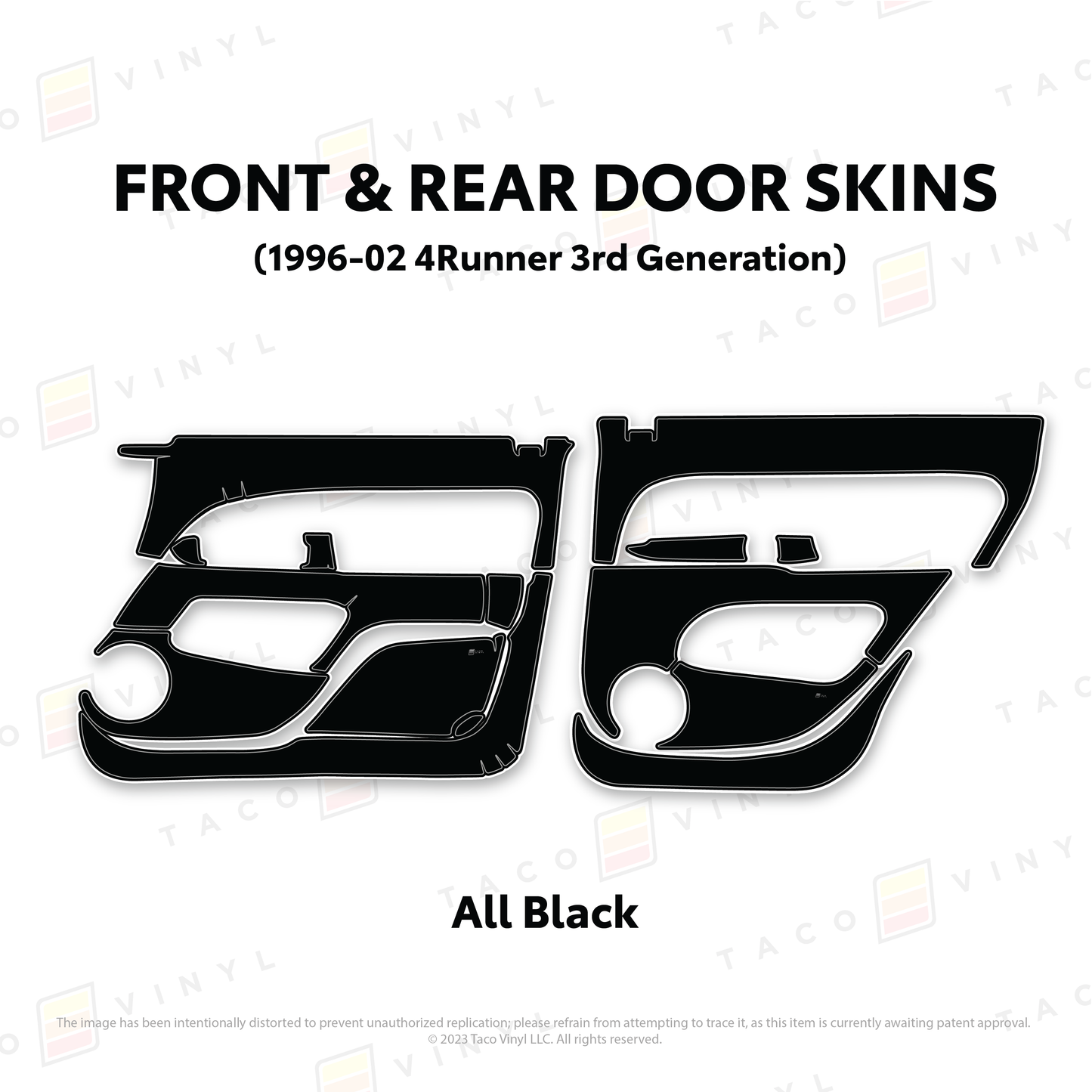 Taco Vinyl 4Runner Door Skins | '96 - '02 4Runner