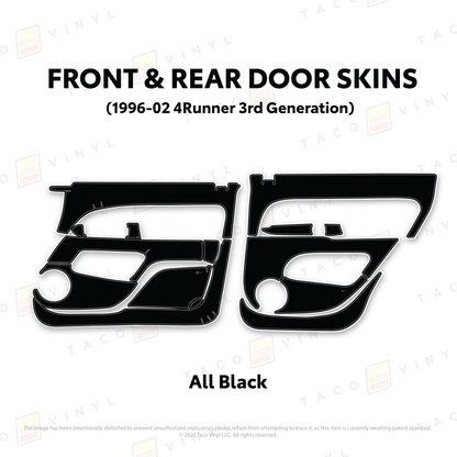 Taco Vinyl 4Runner Door Skins | '96 - '02 4Runner