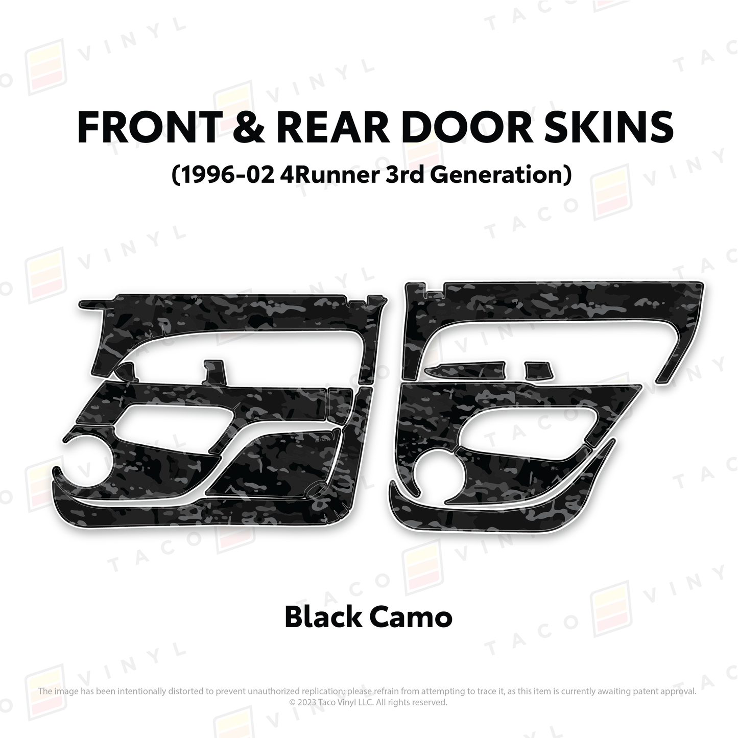 Taco Vinyl 4Runner Door Skins | '96 - '02 4Runner