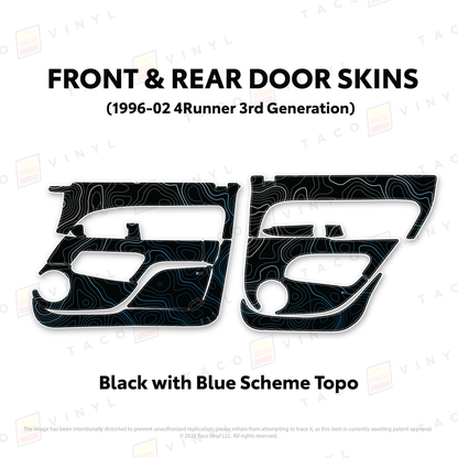 Taco Vinyl 4Runner Door Skins | '96 - '02 4Runner