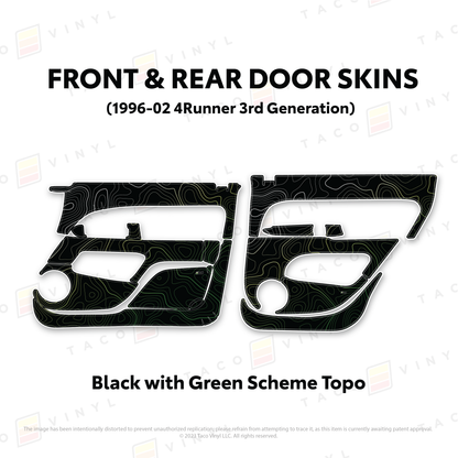 Taco Vinyl 4Runner Door Skins | '96 - '02 4Runner